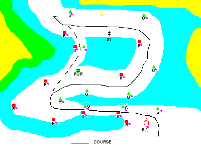 Region a buoyed channel